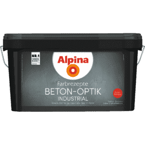 Alpina Farbrezepte Beton-Optik Betongrau Set quad
